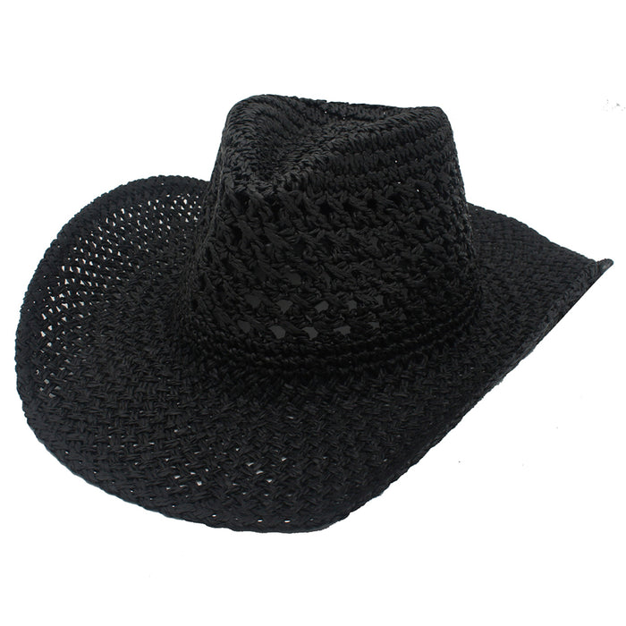 CROCHET WEAVE COWBOY FEDORA HAT