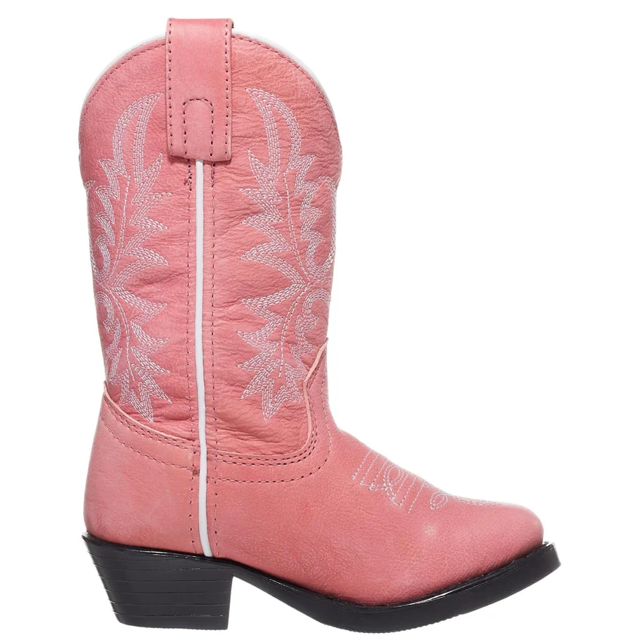 SMOKY MOUNTAIN BOOTS: YOUTH GIRLS' DENVER COWBOY BOOTS - PINK