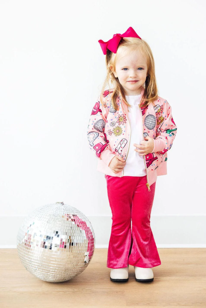 MILA & ROSE: BOOTS & BLING SATIN JACKET