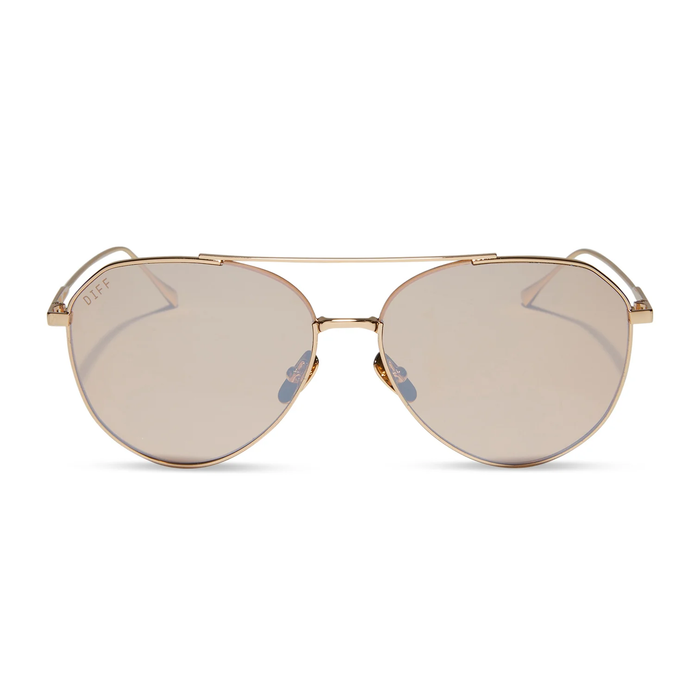 DIFF: DASH - GOLD HONEY CRYSTAL FLASH SUNGLASSES