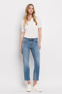 FLYING MONKEY: MID RISE CROP STRAIGHT JEANS