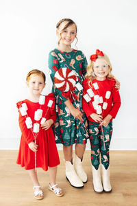 MILA & ROSE: WESTERN WONDERLAND LONG SLEEVE POCKET TWIRL DRESS