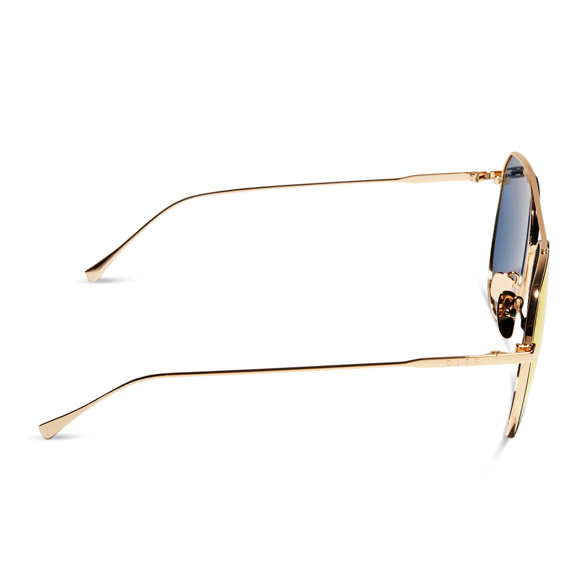 DIFF EYEWEAR: DASH GOLD AND SUNSET GRADIENT FLASH SUNGLASSES