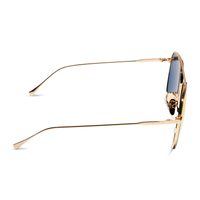 DIFF EYEWEAR: DASH GOLD AND SUNSET GRADIENT FLASH SUNGLASSES