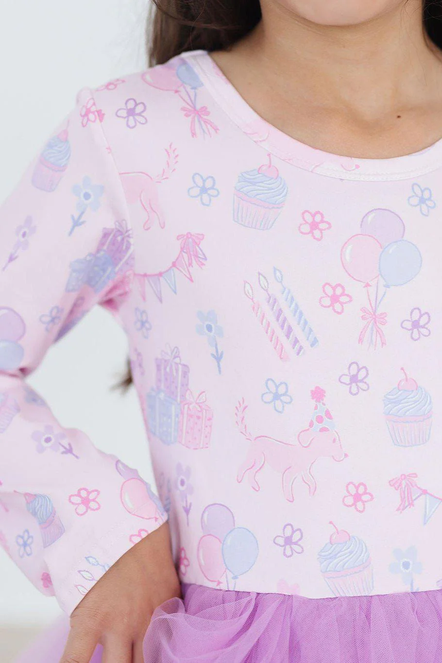 MILA & ROSE: PARTY PRINCESS LONG SLEEVE TUTU DRESS