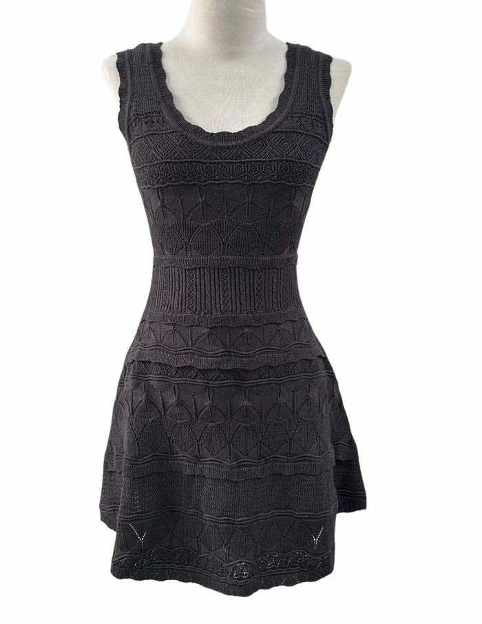 RESET BY JANE: WINNIE DRESS - DARK CHARCOAL GREY