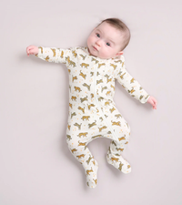 HATLEY:  CELESTIAL TIGERS BAMBOO SLEEPER - WHITE