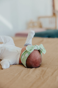 COPPER PEARL: BOGEY KNIT HEADBAND BOW