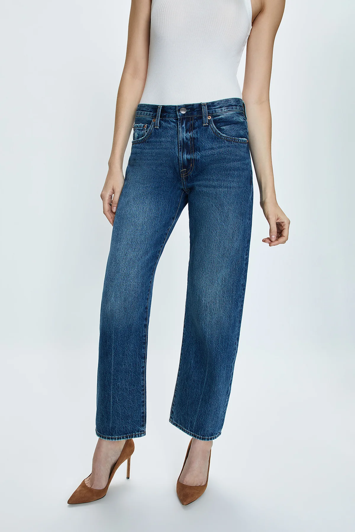 PISTOLA: LEXI MID RISE BOWED STRAIGHT - ARTISAN