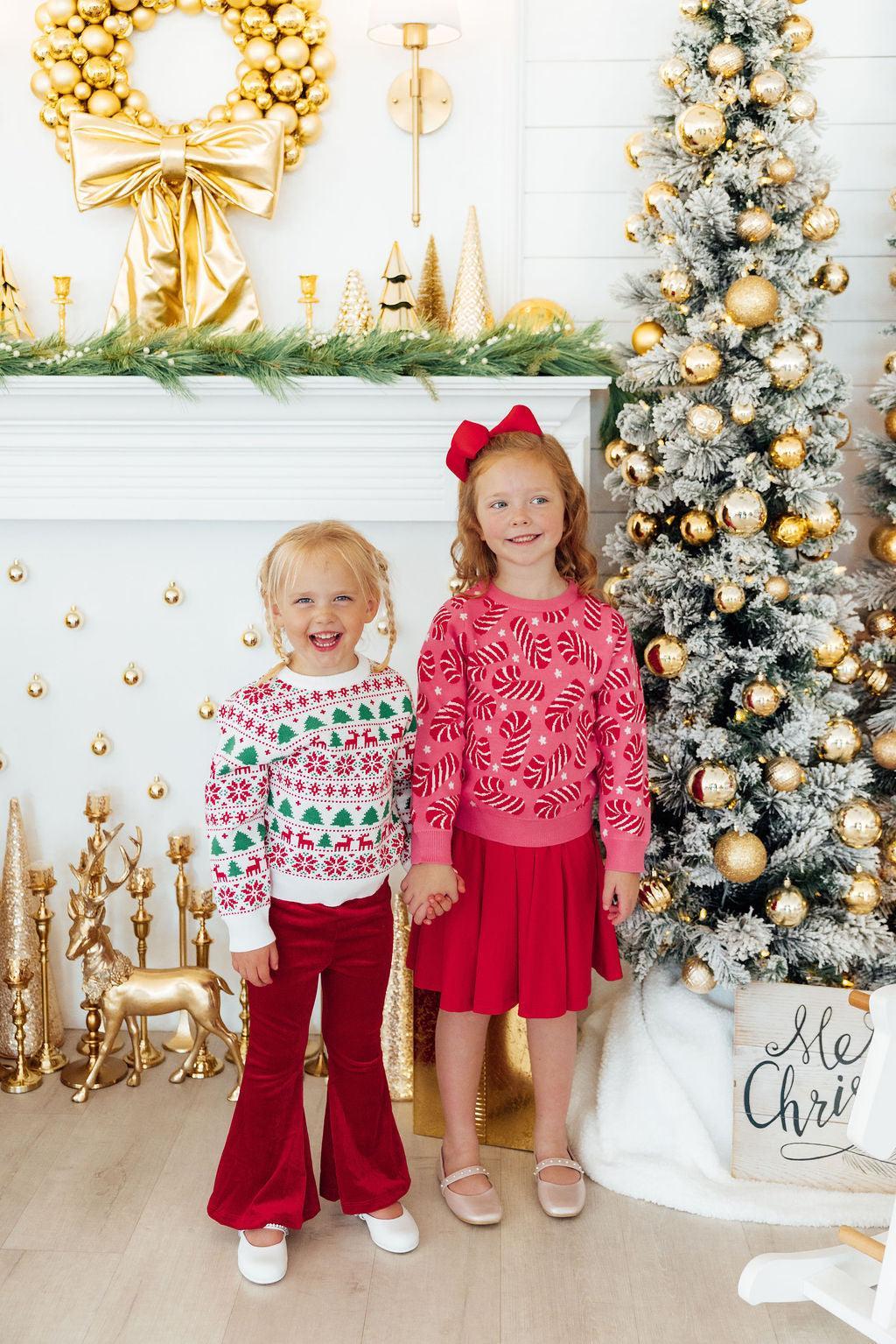 MILA & ROSE: REINDEER KISSES SWEATER