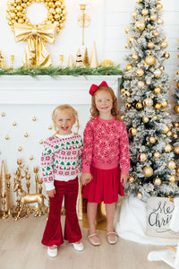 MILA & ROSE: REINDEER KISSES SWEATER