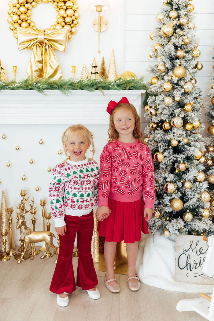 MILA & ROSE: REINDEER KISSES SWEATER