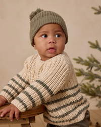 QUINCY MAE: REX SWEATER || FOREST / NATURAL