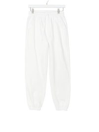 LITTLE BIPSY: ADULT ELEVATED SWEATPANT - LILY WHITE