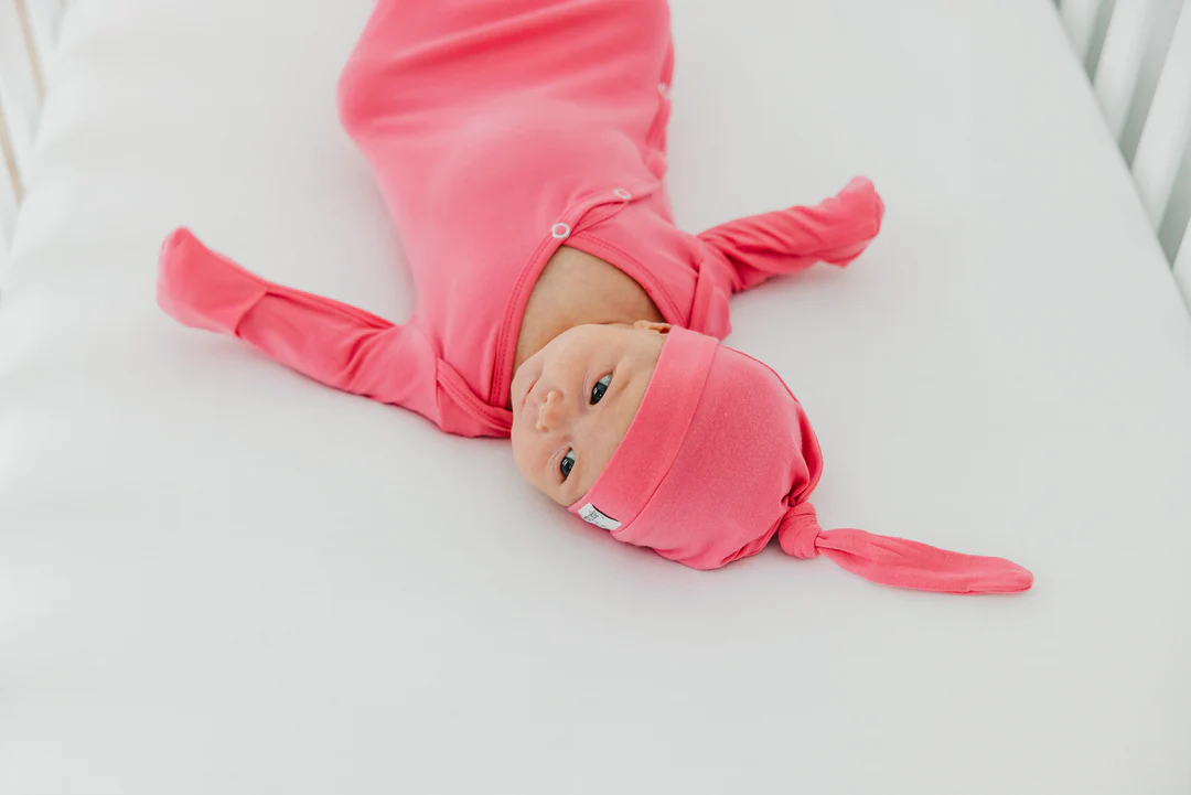 COPPER PEARL: FLAMINGO TOP KNOT HAT