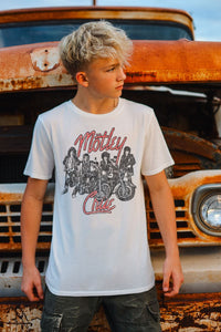 ROWDY SPROUT: MOTLEY CRUE TEE - VINTAGE WHITE