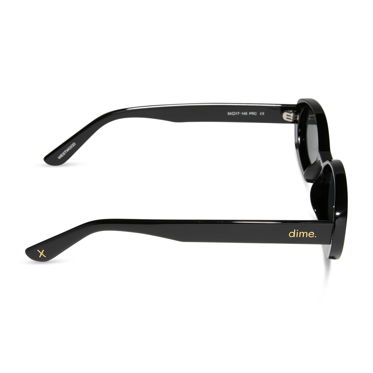 DIME: WESTWOOD - BLACK + GRAY POLARIZED SUNGLASSES