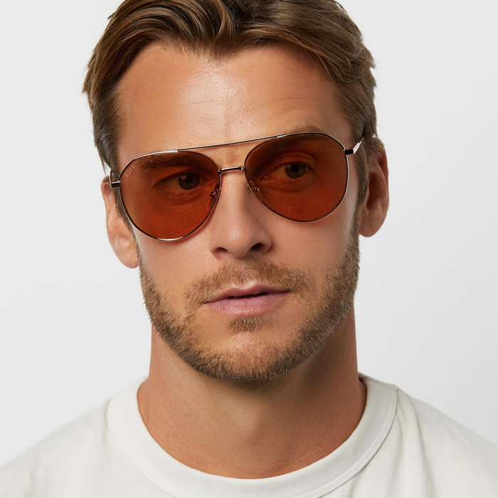 DIFF: DASH - GOLD HONEY CRYSTAL FLASH SUNGLASSES