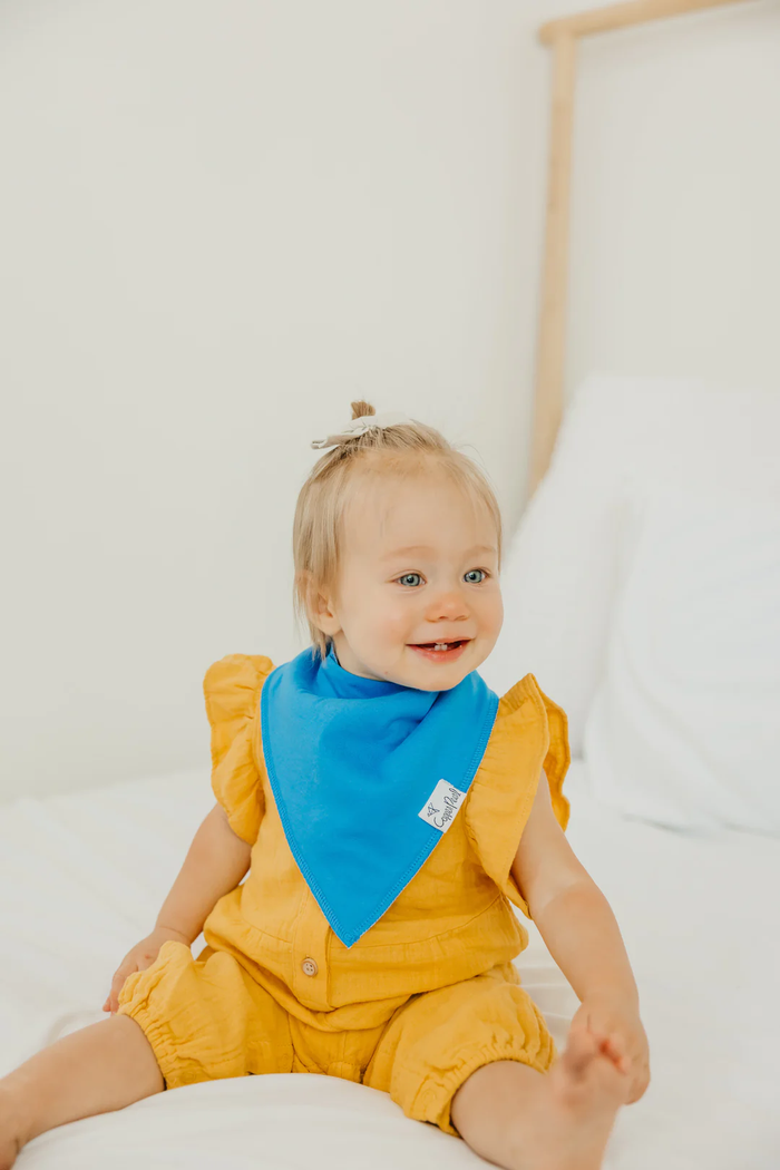 COPPER PEARL: BLUEBERRY BABY BANDANA BIBS (4-PACK)