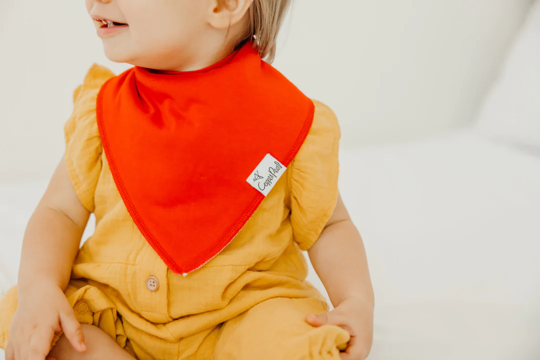 COPPER PEARL: BLUEBERRY BABY BANDANA BIBS (4-PACK)
