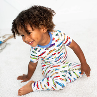 BESTAROO: RACING CARS SHORT SLEEVE PAJAMA SET