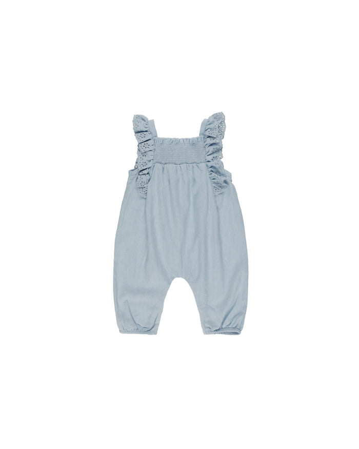 QUINCY MAE: NOVA ROMPER || CHAMBRAY
