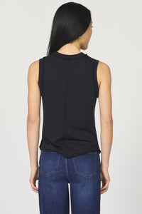 DEAR JOHN: ZO RAW EDGE TANK - BLACK
