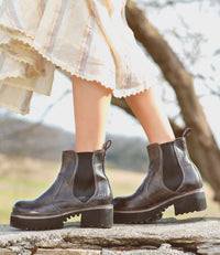 BED STU: VALDA HI BOOT - BLACK RUSTIC