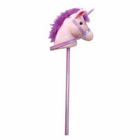STARLIGHT UNICORN MUSICAL LIGHT UP RIDE-ON STICK HORSE WITH COLOR CHANGING LIGHT UP HORN