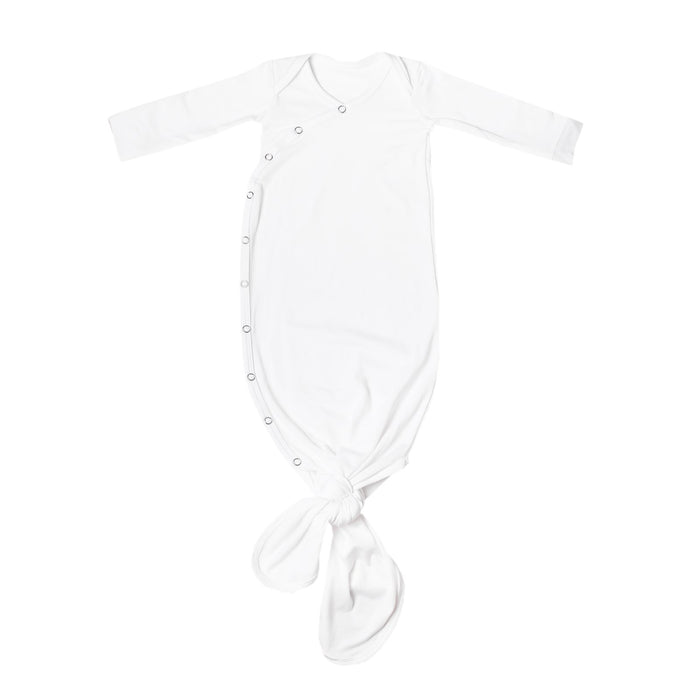 COPPER PEARL: DOVE NEWBORN KNOTTED GOWN