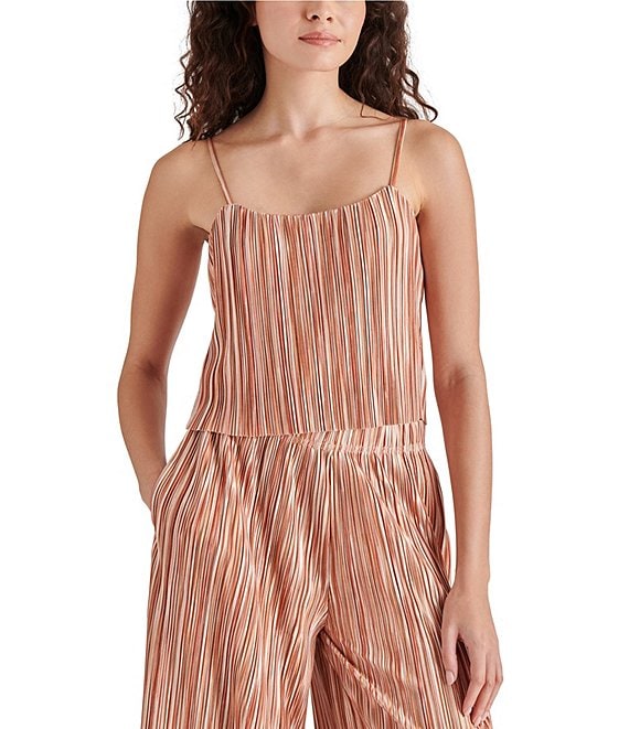 STEVE MADDEN: MOIRA TOP - PLISSE STRIPE