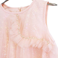 DOE A DEAR: IRIDESCENT PRINT SHEER DRESS - PINK