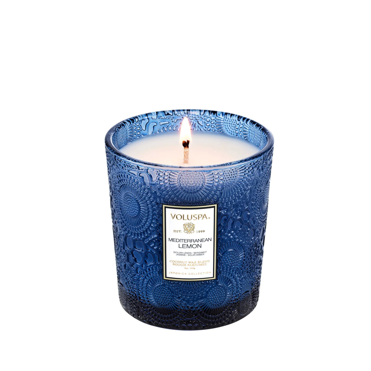 VOLUSPA: MEDITERRANEAN LEMON CLASSIC BOXED CANDLE - 9 OZ