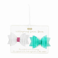 MUD PIE: WATERPROOF SWIM BOWS (4 DIFFERENT COLOR COMBOS)