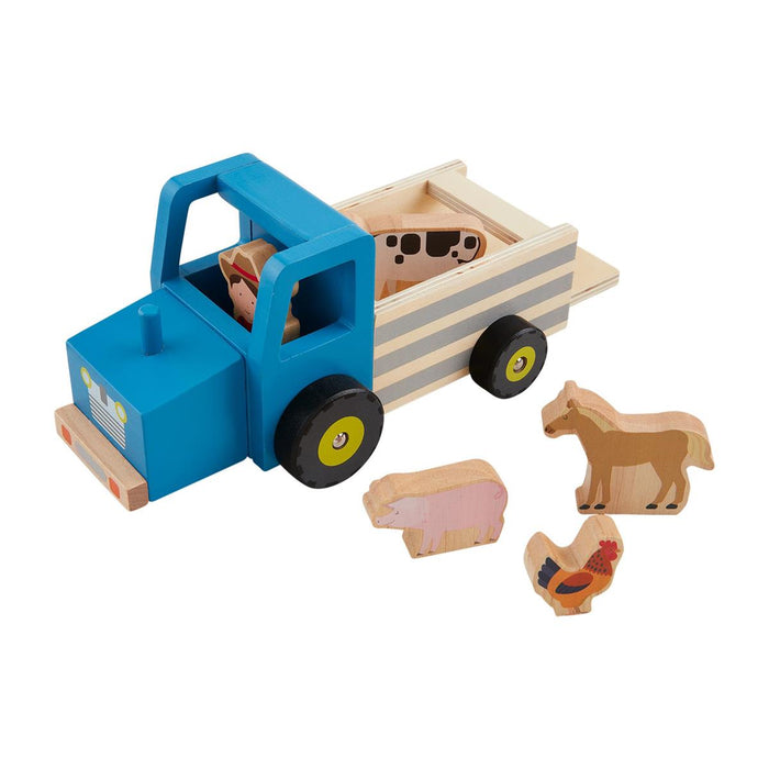 MUD PIE: TRACTOR WOOD VEHICLE SET