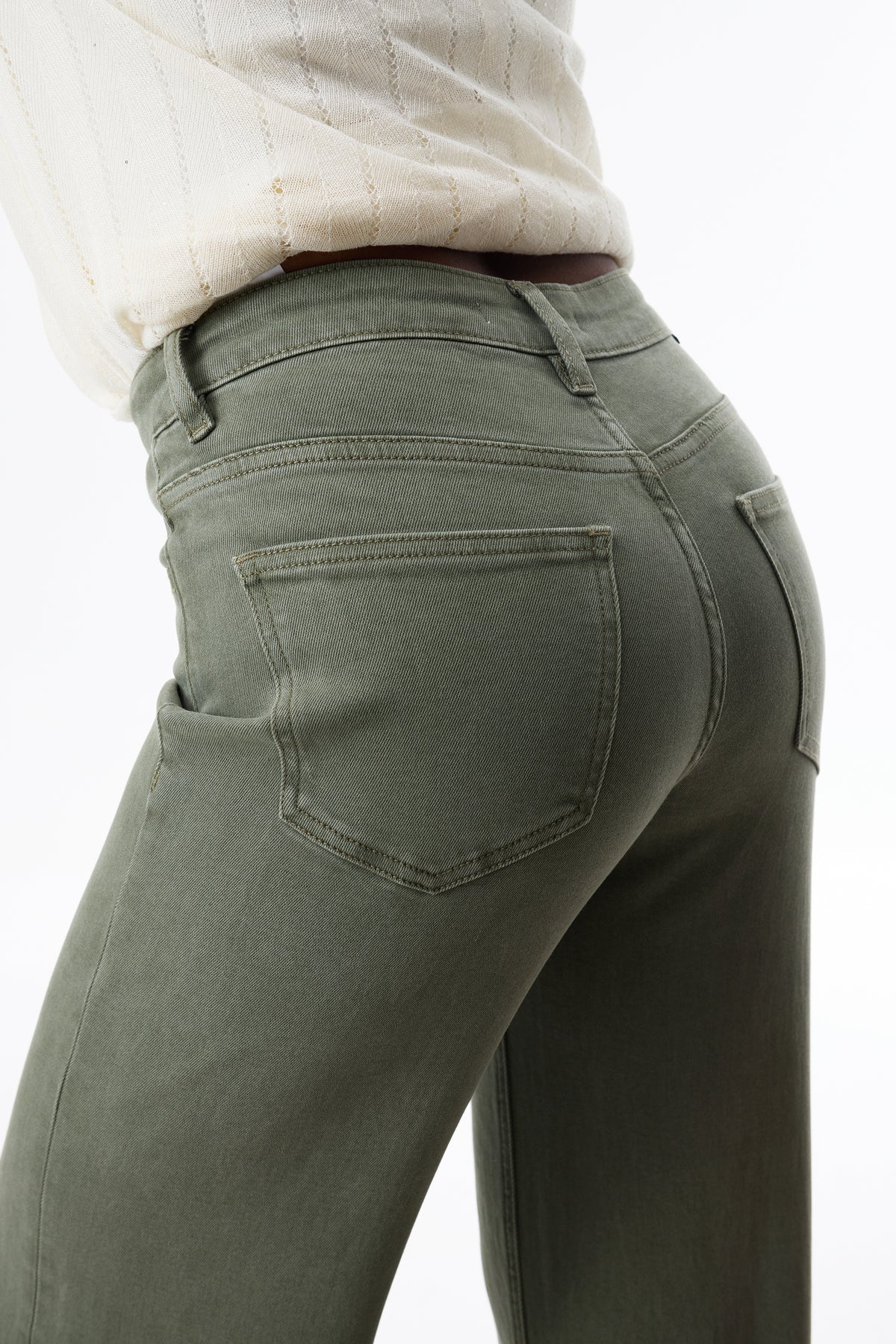 BAYEAS: ALSA MID RISE WIDE LEG JEANS - INITIA