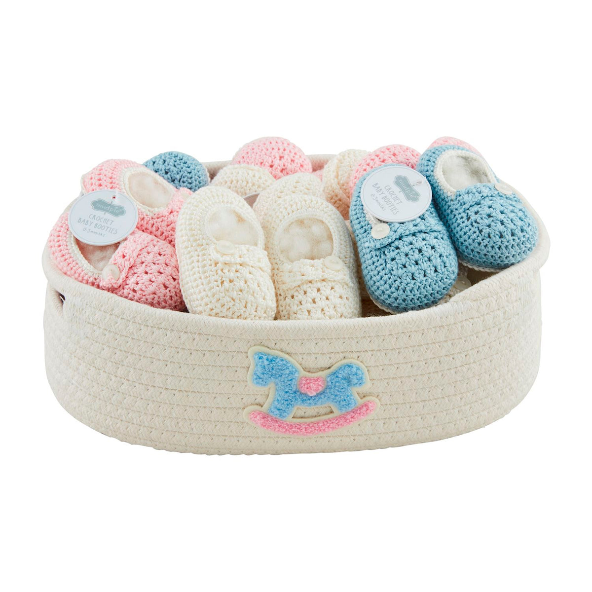 MUD PIE: CROCHET BABY BOOTIES