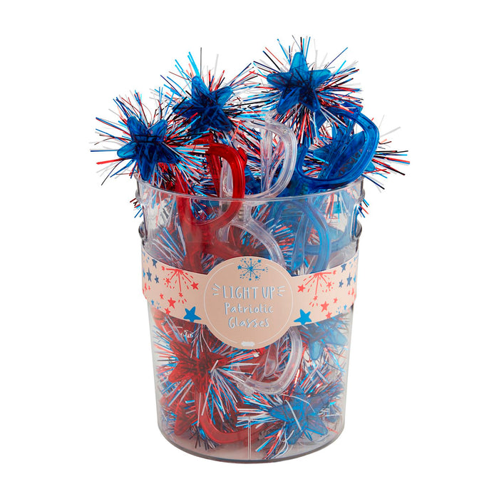 MUD PIE: LIGHT-UP PATRIOTIC GLASSES