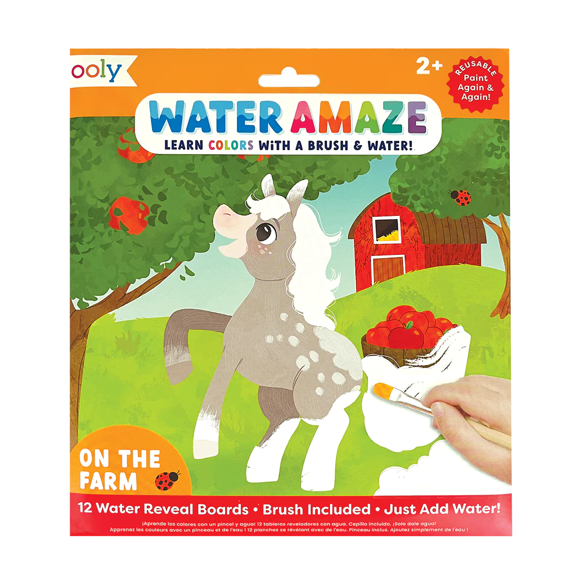 OOLY: WATER AMAZE WATER REVEAL BOARDS - ON THE FARM