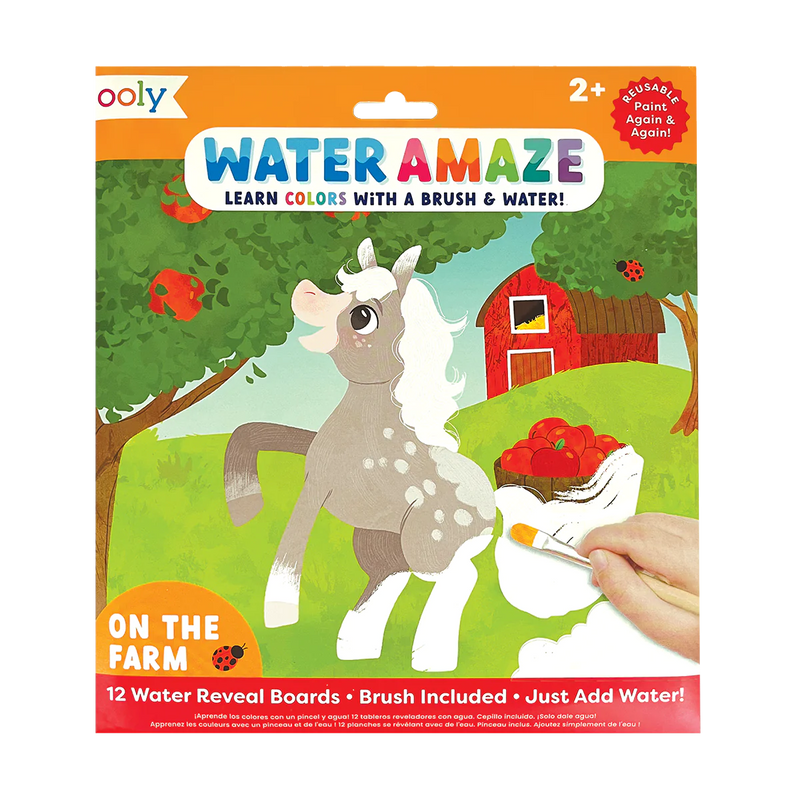 OOLY: WATER AMAZE WATER REVEAL BOARDS - ON THE FARM