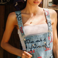 *PREORDER* THE LAUNDRY ROOM: COORS LIGHT BIG COLORS LOGO PRINTED DENIM SHORTALL - SALTON SEA
