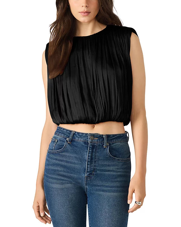 STEVE MADDEN: MILANA TOP - BLACK