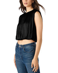 STEVE MADDEN: MILANA TOP - BLACK