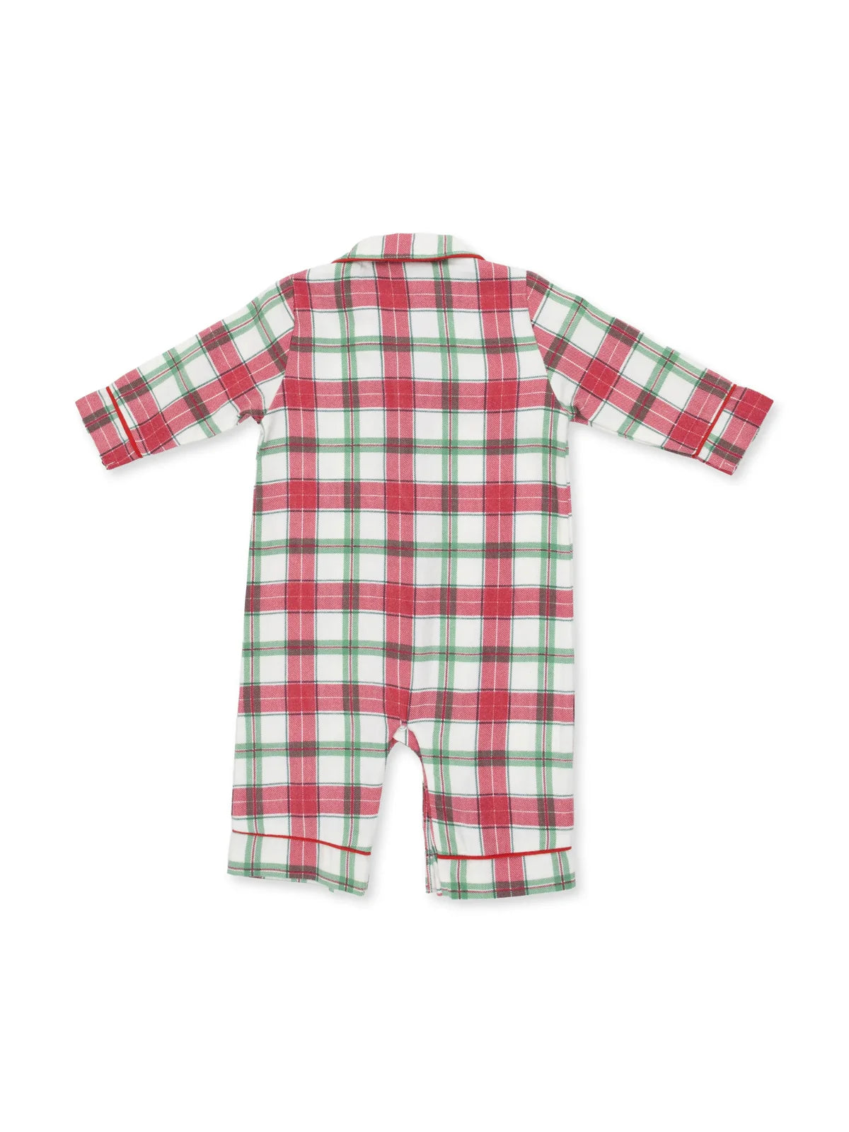ANGEL DEAR: HOLIDAY PLAID - LONG SLEEVE COAT STYLE ROMPER