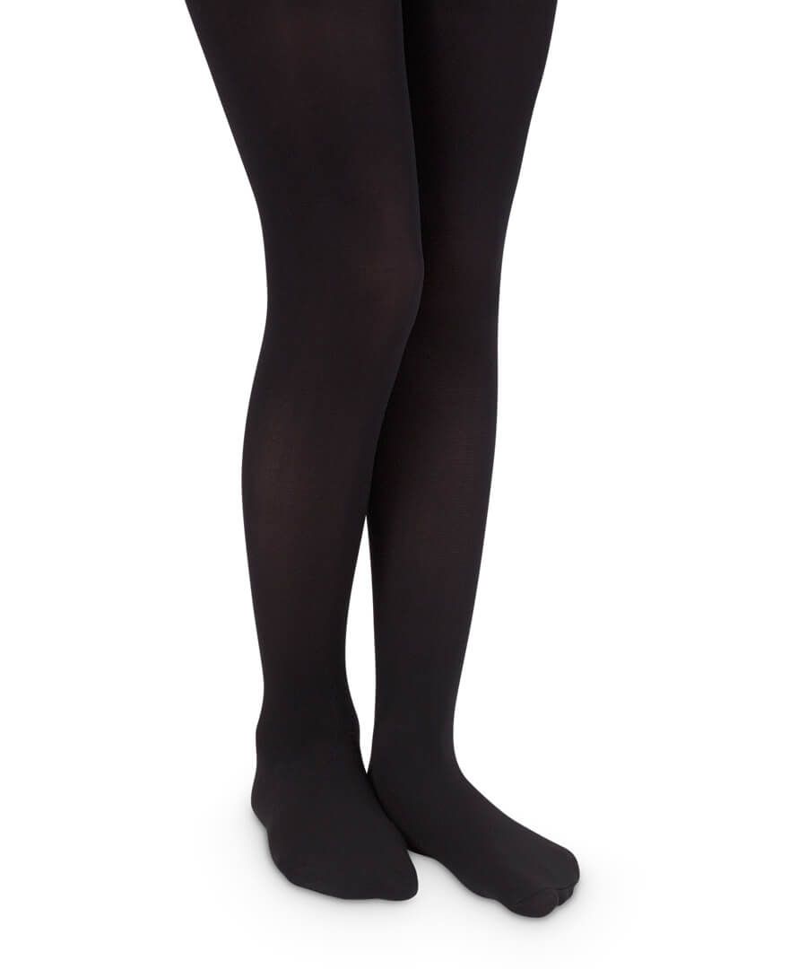 JEFFERIES SOCKS: PIMA COTTON TIGHTS - BLACK