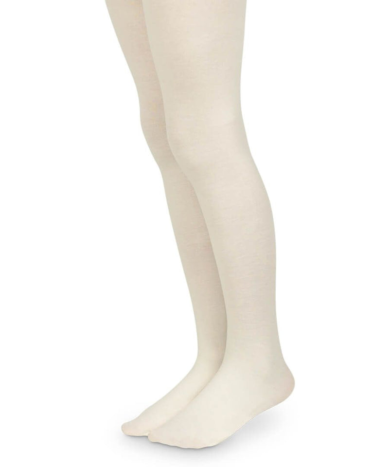 JEFFERIES SOCKS: PIMA COTTON TIGHTS - IVORY