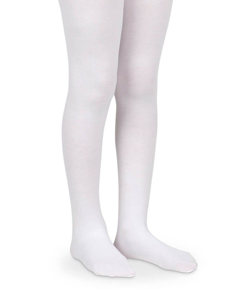 JEFFERIES SOCKS: PIMA COTTON TIGHTS - WHITE