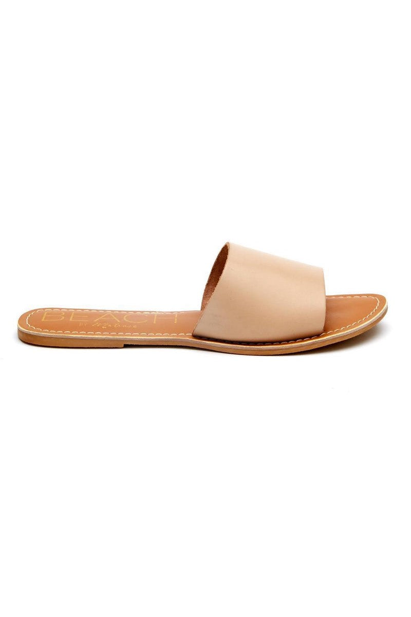 BEACH BY MATISSE: CABANA SLIDE SANDAL - NATURAL LEATHER