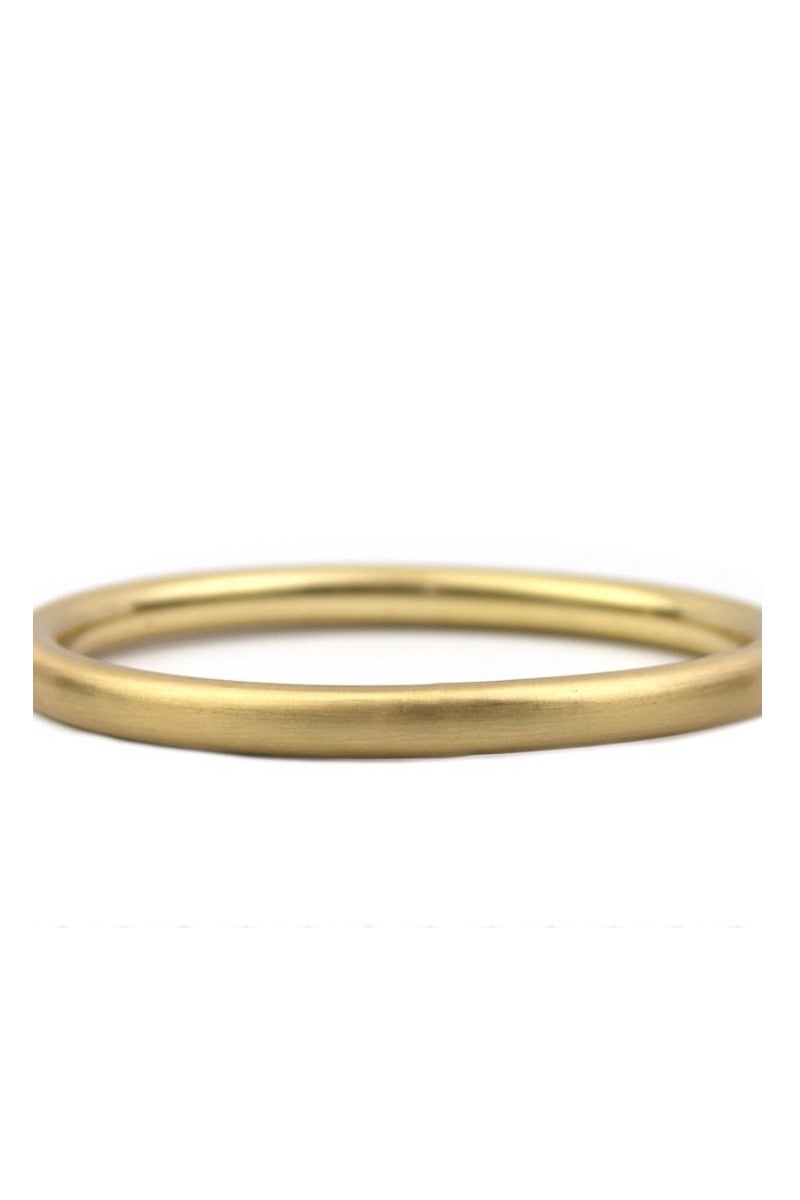 SATIN FINISH HOLLOW BANGLE- GOLD