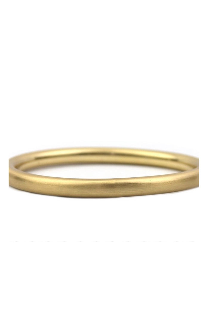 SATIN FINISH HOLLOW BANGLE- GOLD